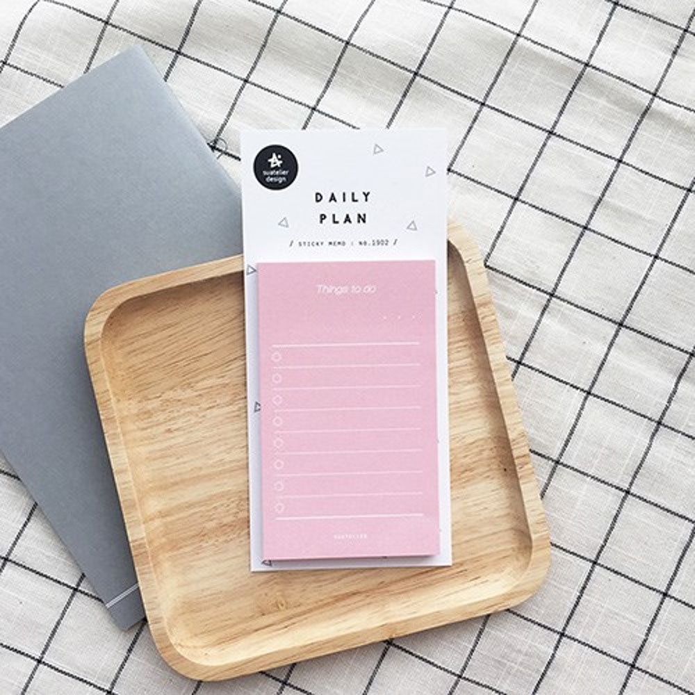 Suatelier Planner Sticky Notes -  Pink Checklist