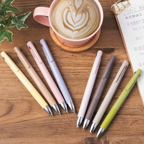 Zebra Blend 3 Color Multi Ballpoint Pen 0.5mm Latte Series