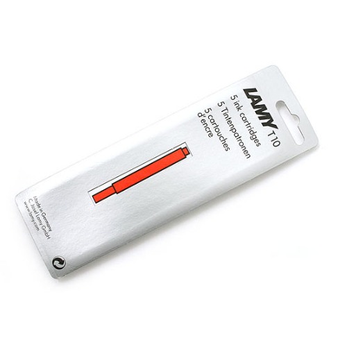 LAMY fountain pen-ink cartridge-red-5p set