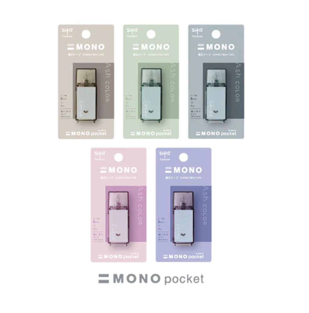 Tombow Mono Pocket Crystal Tape Ash Color
