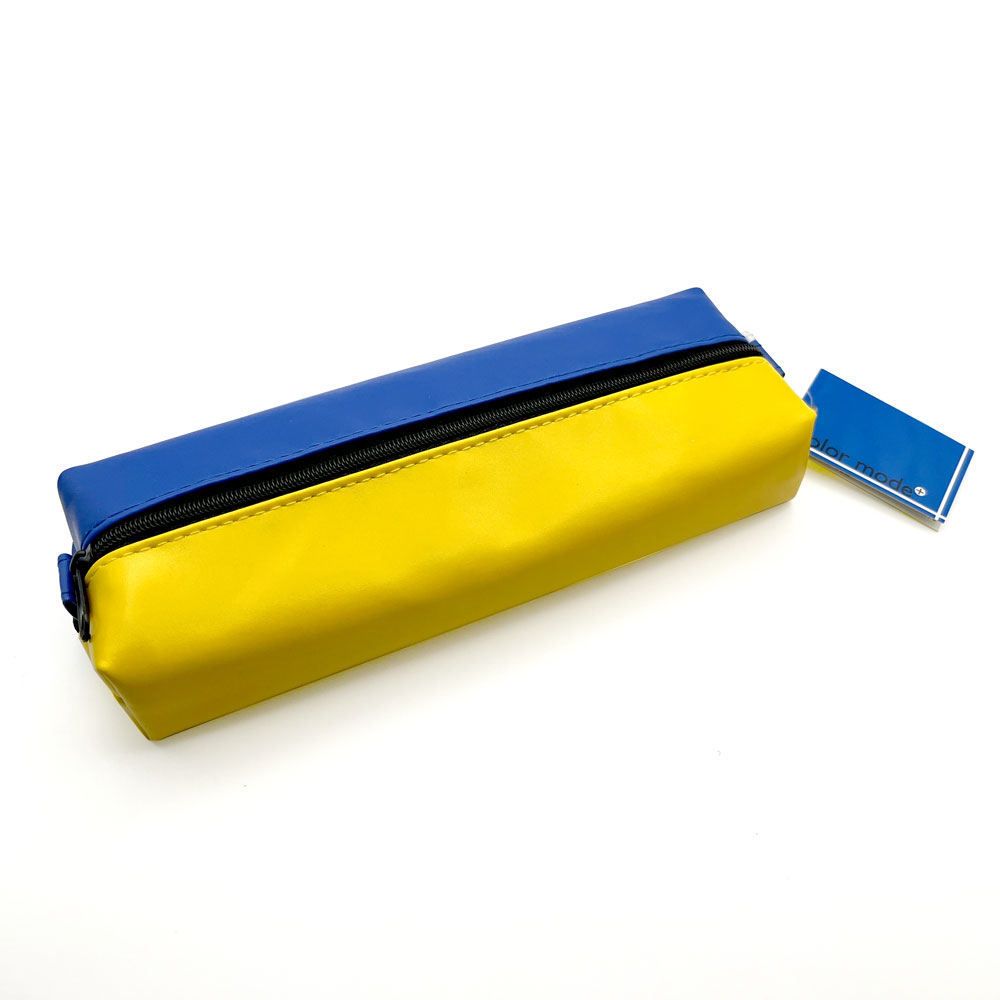 Color mode Two-tone Yellow blue double pencil case