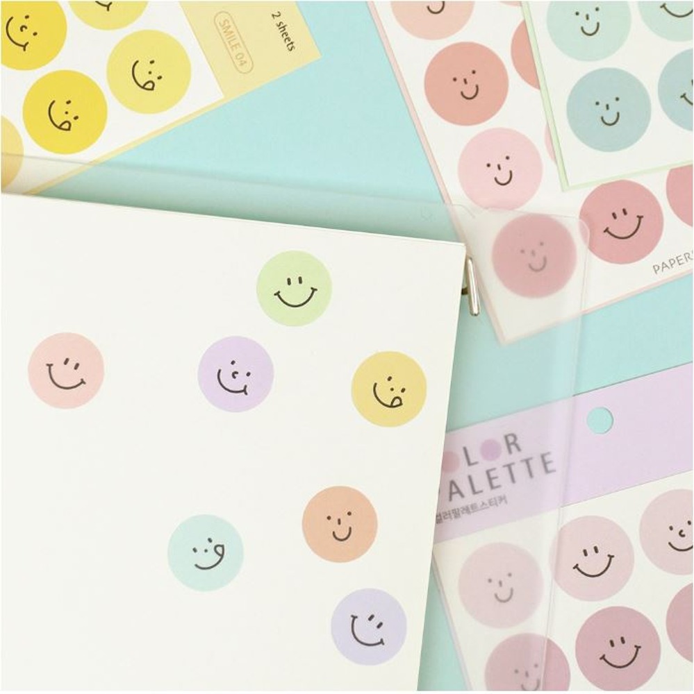 Color Palette Sticker - Smile
